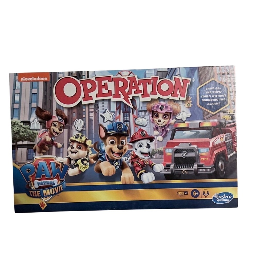 New Hasbro Operation Board Game Kids Toys Paw Patrol Fun Family Activity Puzzle